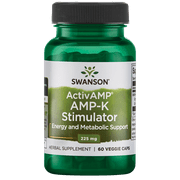 Swanson Activamp Amp-K Stimulator 225 mg 60 Veggie Capsules