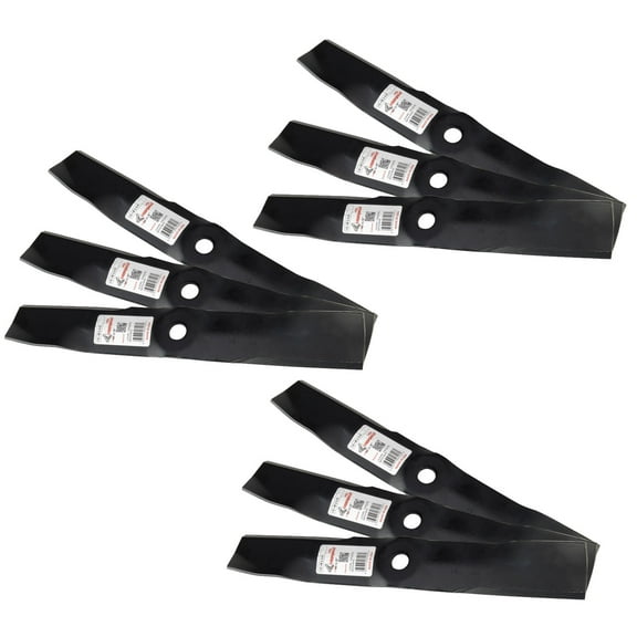 9 Rotary® 6206 Mower Blades for John Deere® M115495 Windsor® 50-4420 48" Deck