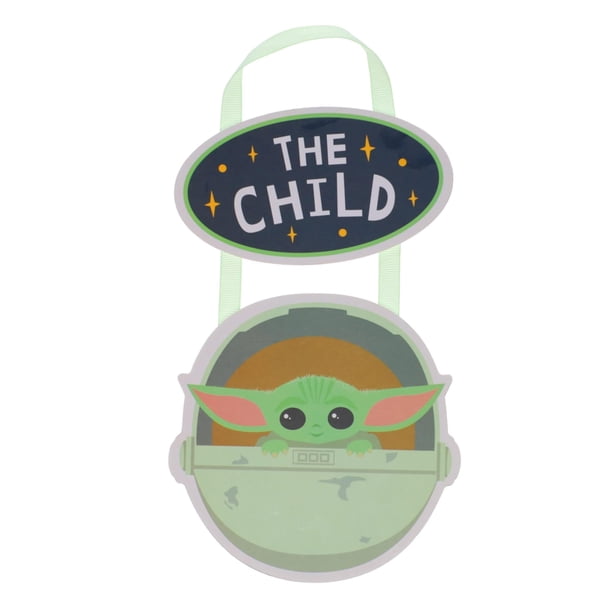 Placa decorativa de pared Star Wars: El mandaloriano y el niño, 5 x 10 cm