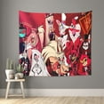 thumbnail image 2 of Hazbin Hotel Tapestry Anime Poster Wall Hanging Art Decor For Living Room Bedroom Dorm Apartments Party Supplies Gifts 60x80 Inch, 2 of 7