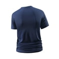 thumbnail image 5 of WIZUTIZ Mens Henley Shirts Stretch Ribbed Short Sleeve Shirt Quarter Button Shirts Slim Fit Muscle Shirt Athletic Running Tee, 5 of 5