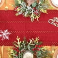 thumbnail image 3 of Camino de mesa Alynsehom, algodón rojo navideño, macramé, 30 x 240 cm, 3 of 7