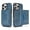 Blue, variant on Case for iPhone 16 Pro Wallet Case with Detachable Folio Card Holder [RFID Blocking], Kickstand, Magnetic Back Case Compatible with Mag-Safe, Protective Cover for iPhone 16 Pro, Gray