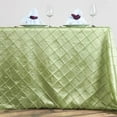 thumbnail image 3 of Efavormart 90" x 132" Lime Green Taffeta Tablecloths Pintuck Table linens for Kitchen Dining Catering Wedding Birthday Party, 3 of 11