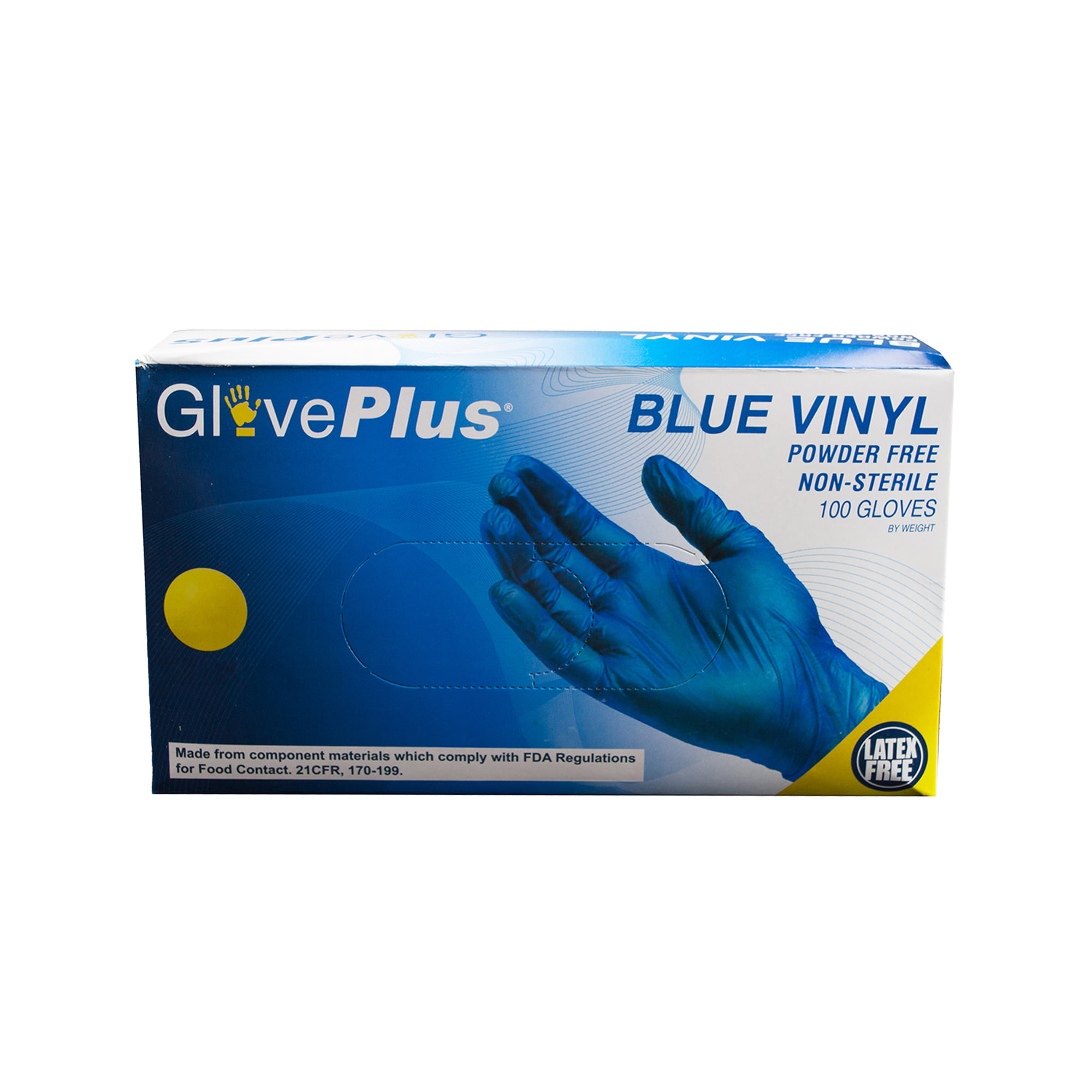 Ammex® Gloveworks Industrial Grade Disposable Nitrile Gloves, Powder-Free,  Blue, Large, 100/Box
