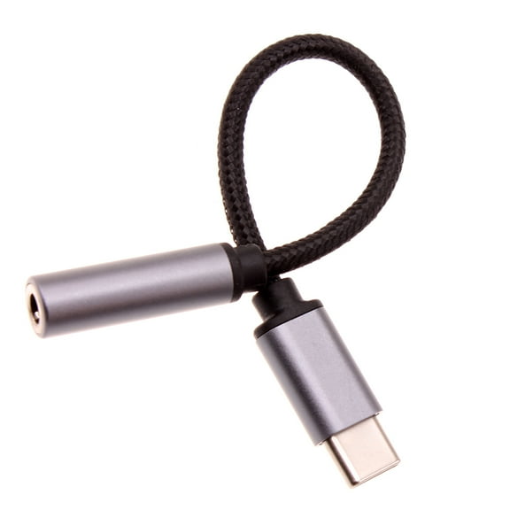 USB-C Earphone Adapter Headphone Audio Jack for Samsung Galaxy S21/S22/S23/S24/S25/Plus/Ultra - Port Converter 3.5mm Female to USB-C Male Adaptor Mic Support