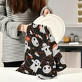 thumbnail image 6 of GZHJMY Soft Absorbent Reusable Kitchen Towels, Set of 4|28x18 in, Halloween Spider Skeleton Dining Kitchen Living Room Tea Towels Dish Towels Decorative Towels, 6 of 7