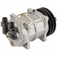thumbnail image 2 of AC Compressor & 135mm Double V-Belt A/C Clutch Replaces Tama TM-16 488-46011 12v Seltec Zexel Valeo Diesel Kiki - BuyAutoParts, 2 of 6