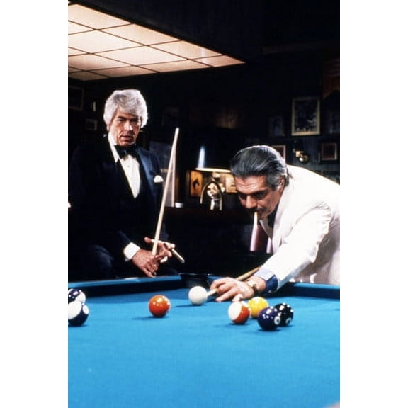 James Coburn and Omar Sharif in the Baltimore Bullet 24x36 Poster Playing Pool