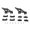 5 inch, variant on Applies to 5/7/10inch Universal Aluminum Alloy Car Rear Wing Trunk Racing Tail Spoiler Legs Mount Brackets Auto Spoiler Accessories