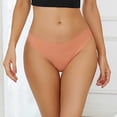 thumbnail image 6 of No Show Seamless Thong for Women Invisible Laser Cut Panties for Leggings & Tight Dresses Comfort Everyday Workout Red,Size S, 6 of 8
