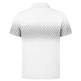 thumbnail image 5 of FRSASU Polo Shirts for Men Loose Fit Short Sleeve Contrast Color Print Quarter-Zip Golf Shirt Summer Spring Casual Tops White, 5 of 6