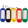 thumbnail image 1 of 50 Pack Plastic Key Tags with Container, Key Labels for a Backpack, Fob, Mailbox, ID, USB Drive, Car Keys, 1 of 5