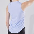 thumbnail image 5 of Miluxas Women's Lightweight Workout Tank Top – Curved Hem Moisture Wicking Athletic Solid Vests Casual Outdoor Active Wear Purple, 5 of 5