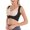 Black, variant on Women Lightweight Wirefree Bra X-Shaped Back Support Bra for Posture Correction and Lifting Front Closure Design XXXL Black