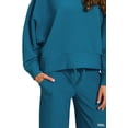 thumbnail image 2 of Zenana Women's Round Neck Long Sleeve Pullover Tee & Wide Leg Drawstring Pants Set, 2 of 7
