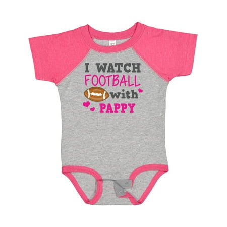 

Inktastic I Watch Football with My Pappy Gift Baby Girl Bodysuit
