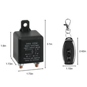 Supsupsiu Wireless Dual Remote Car Battery Disconnect Relay Master Kill Cut-off Switch 12V