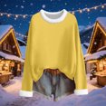 thumbnail image 3 of cocolona Womens Fall Tops Winter Fleece Warm Long Sleeve Shirts Fashion Solid Color Pullover Dressy Casual Blouses Christmas Gifts, 3 of 6