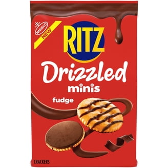 RITZ, Fudge Covered Holiday Crackers, 7.8 oz, Party Snacks