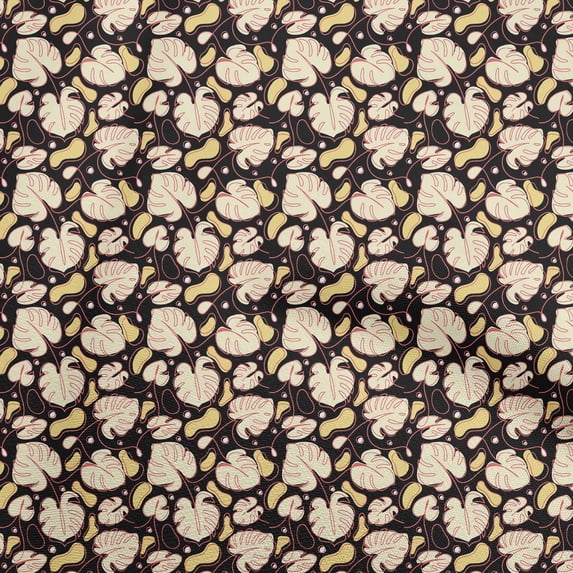 oneOone Polyester Spandex Black Fabric Ocean Underwater Life Quilting Supplies Print Sewing Fabric By The Yard 56 Inch Wide