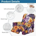 thumbnail image 4 of Yuyamidu Retro Flower Recliner Chair Covers for Living Room Comfortable Recliner Sofa Slipcovers with Pocket Replacement Reclining Chair Cover for Pets Kids Home Decor, 4 of 8