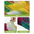 thumbnail image 4 of Colorful Pigment Bar Stool Covers Set of 4, Abstract Color Block Oil Painting Stretch Washable Bar Chair Covers with Backs, Removable Pub Counter Height Chair Cover for Kitchen Dining Room Cafe, 4 of 7