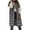 Dark Gray, variant on Karight Womens Puffer Vests Lightweight Long Sleeveless Quilted Puffer Jacket Long Puffy Vest With Hood Winter Warm Coats