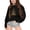 Black, variant on Girls Sweatshirt Kids Fashion Graphic Crew Neck Long Sleeve Pullover Hoodless Top Black 5-6 Years