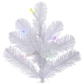 thumbnail image 2 of Vickerman 12' Crystal White Pine Slim Artificial Christmas Tree, Multi-colored LED Lights., 2 of 4