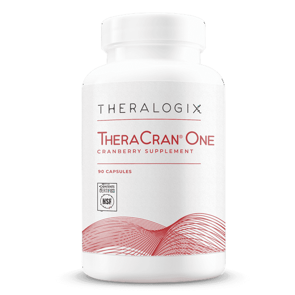 Theralogix TheraCran One Cranberry Capsules - 90-Day Supply - Cranberry Supplement for Men & Women - Cranberry Pills to Support Urinary Tract Health* - 36mg PACs per Capsule - NSF Certified - 90 Ct
