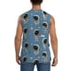 thumbnail image 4 of Fotbe Astronaut Men's Camiseta sin Mangas Estampada para Hombres, Playera Casual para Gimnasio, Entrenamiento, Playa-Small, 4 of 7