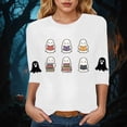 thumbnail image 3 of Towmus Womens Plus Size Blouses 3/4 Sleeve Crew Neck Halloween Graphic Tops Casual Graphic Dressy Shirts, 3 of 4