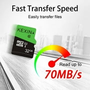 KEXIN Micro SD Card 32GB Memory Card with Adapter Class 10 UHS-I for Phone / Tablet / Camera / Drone / Dash Cam / Nintendo Switch, 5 Pack