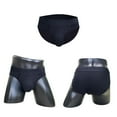 thumbnail image 2 of FhsagQ Underwear Mens Underwear Trunks with Fly Comfortsoft Fashionable and Underwear With A Embossed Design Comfortable Shorts Mens Bikini Underwear Pack Patterned Super Fit Black XL, 2 of 6