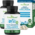thumbnail image 1 of Pastillas de colágeno multivitamínico ForestLeaf con ácido hialurónico y vitamina C | Suplementos de colágeno hidrolizado para mujeres y hombres | Cápsulas de colágeno multivitamínico con péptidos par, 1 of 5