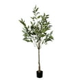 thumbnail image 5 of 5FT Artificial Eucalyptus Tree, Realistic Fake Potted Plant for Indoor Home & Office Decor, 1pc, 5 of 5