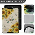 thumbnail image 4 of FUIALDOLG Rv Door Window Shade, Half-Fold Design Camper Sun Shade Windshield Blackout Cover, Yellow Sunflower Dragonfly RV Accessories Fits for Interior Door Window 17.3 x 26 inch, 4 of 7