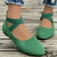 thumbnail image 7 of Women's Ballet Flats Comfortable Casual Dressy Shoes,Work Flats Office Shoes Pointed Toe Flats Dressy Round Toe Slip On Work Flats Green 7, 7 of 7