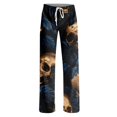 thumbnail image 5 of QWKLEAJ Halloween Pajama Pants Women Loose Fit Elastic Waist Lounge Sleepwear Holiday Party Casual Long Trousers Novelty Print Bottoms Comfy Home Wear Festive Themed Cozy Legging Style, 5 of 5
