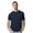 Navy, variant on Gildan Unisex Short Sleeve T-Shirt 100% Polyester Breathable Modern Classic Fit Tee (Navy, S)