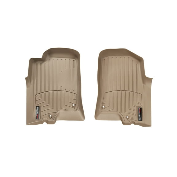 WeatherTech Custom Fit FloorLiners compatible with 2006-2010 Hummer H3 - 1st Row (Driver & Passenger), Tan