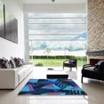 thumbnail image 6 of Ahgly Company Indoor Rectangle Patterned Blue Dress Blue Area Rugs, 6' x 9', 6 of 6