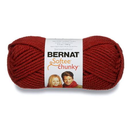 Bernat Acrylic Softee Chunky Redwood Yarn, 1 Each (Best Super Chunky Yarn)