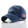 thumbnail image 1 of ShenMo Casquette de Baseball en Coton Bleu Brodé Requin, 1 of 3