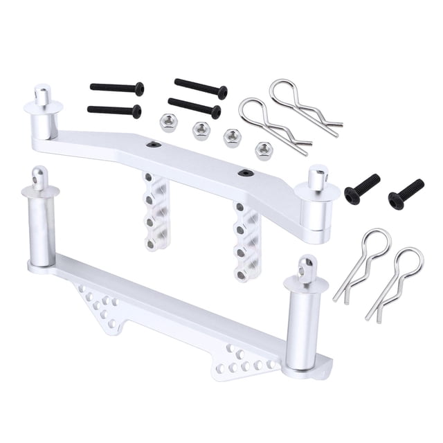 Reemplazo de de montaje de carrocería de coche RC de aleación de aluminio para :10 DIY vehículos modificados camiones car blanco