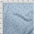 thumbnail image 3 of oneOone Georgette Viscose Grayish Blue Fabric Kids Space Dress Material Fabric Print Fabric By The Yard 42 Inch Wide, 3 of 4