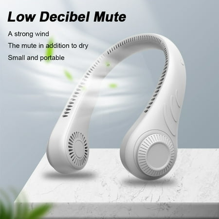 

Bladeless Neck Fan Leafless 360°Adjustable Hanging Battery Operated Folding Speed Adjustable Silent USB Rechargeable for Hot Flashes Home Office Travel Outdoor Sports Cooling Fan Quiet