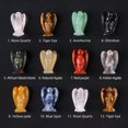 thumbnail image 2 of GKNET 10pcs 1" Natural Stone Quartz Crystal Carved Guardian Angel Figurine Statu, 2 of 6