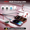 thumbnail image 3 of Cable de carga Firsting con doble puerto tipo C para iPhone e iWatch, 3 of 7